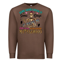 Chestnut some days i rock it some days it rocks me either w Premium Sweatshirt - Artiststas