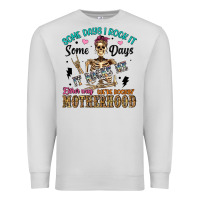 Dove Grey some days i rock it some days it rocks me either w Premium Sweatshirt - Artiststas
