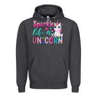 Smoke sparkle like a unicorn Zipper Hoodie - NancyCooperArtShop
