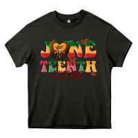 Asphalt juneteenth since 1865 with heart Heavy Core Tee - texasbilliewilder