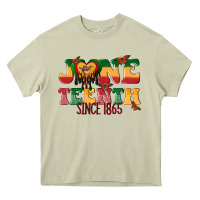 Mossy juneteenth since 1865 with heart Heavy Core Tee - texasbilliewilder
