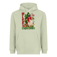 Matcha merry christmas penguin Heavyweight Hoodie - LillyAllenDesigns