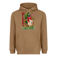 Toasted Coconut merry christmas penguin Heavyweight Hoodie - LillyAllenDesigns