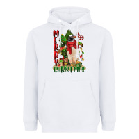White merry christmas penguin Heavyweight Hoodie - LillyAllenDesigns