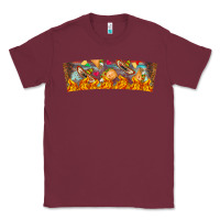 Burgundy Nach Valentine Classic Tee - CowhideDigitalArt