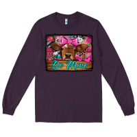 Plum be mine valentine's day cow Long Sleeve Tee - Jasminsmagicworld
