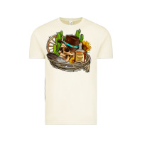 Vintage Arctic cowboy cactus  sunflowers whiskey Vintage Tee - AdoDesignShop