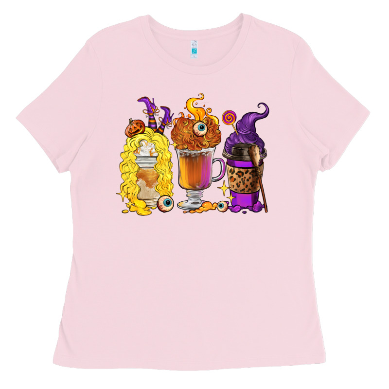 Halloween Hocus Pocus Coffee Cups Ladies Tee by RanaPortraitStore | Teevron