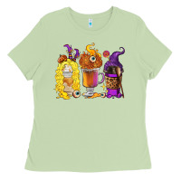 Matcha Halloween hocus pocus coffee cups Ladies Tee - RanaPortraitStore