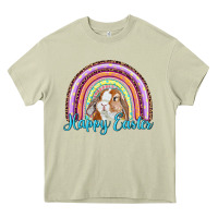 Mossy happy easter rainbow bunny Heavy Core Tee - RanaPortraitStore