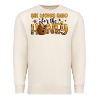Sandshell she works hard for the honey Premium Sweatshirt - Artiststas