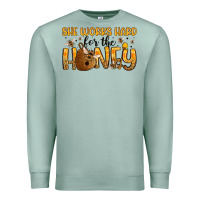 Seafoam she works hard for the honey Premium Sweatshirt - Artiststas