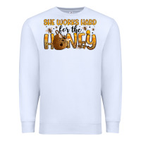 White she works hard for the honey Premium Sweatshirt - Artiststas
