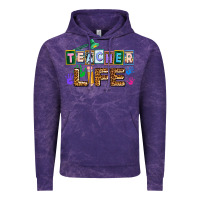 Cloud Purple teacher life Vintage Hoodie - AdoDesignShop