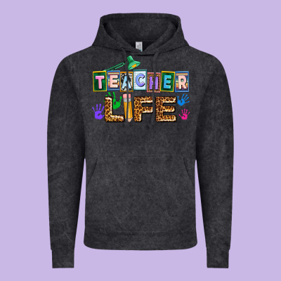 Teacher Life Vintage Hoodie Designed By Adodesignshop
