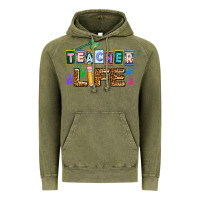 Vintage Olive teacher life Vintage Hoodie - AdoDesignShop