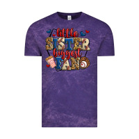 Cloud Purple little sister biggest fan baseball Vintage Tee - Jasminsmagicworld