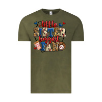 Vintage Olive little sister biggest fan baseball Vintage Tee - Jasminsmagicworld