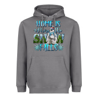 Storm Home Is Where The Snow Falls Winter Penguin Heavyweight Hoodie - LillyAllenDesigns