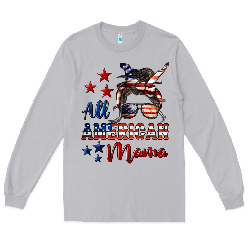 All American Mama Long Sleeve Tee by LillyAllenDesigns | Teevron