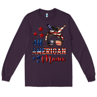 Plum All American Mama Long Sleeve Tee - LillyAllenDesigns