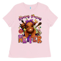 Bubblegum Pink Hocus pocus Heifer Ladies Tee - RanaPortraitStore