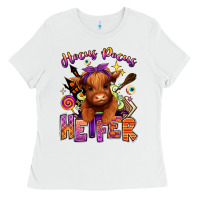 White Hocus pocus Heifer Ladies Tee - RanaPortraitStore