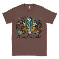 Chestnut with god all things are possible gemstone cross Classic Tee - Jasminsmagicworld