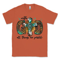 Copper with god all things are possible gemstone cross Classic Tee - Jasminsmagicworld