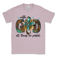 Lilac with god all things are possible gemstone cross Classic Tee - Jasminsmagicworld