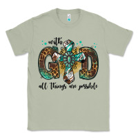 Matcha with god all things are possible gemstone cross Classic Tee - Jasminsmagicworld