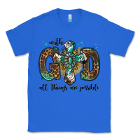 True Royal with god all things are possible gemstone cross Classic Tee - Jasminsmagicworld