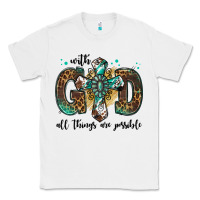 White with god all things are possible gemstone cross Classic Tee - Jasminsmagicworld