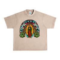French Oak our lady of guadalupe rainbow Urban Heavy Tee - JahusDesignShop