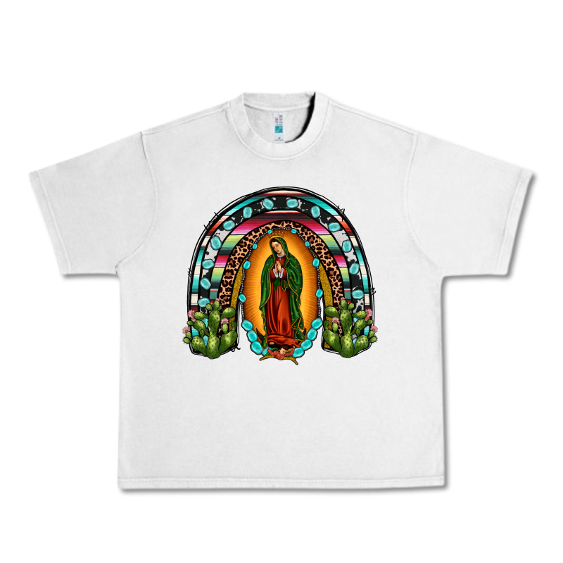 Our Lady Of Guadalupe Rainbow Urban Heavy Tee by JahusDesignShop | Teevron