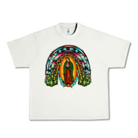 Pistachio our lady of guadalupe rainbow Urban Heavy Tee - JahusDesignShop