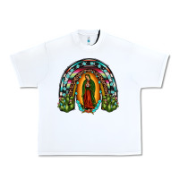White our lady of guadalupe rainbow Urban Heavy Tee - JahusDesignShop