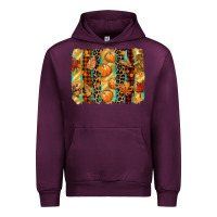 Mauve Wine fall brushstroke Urban Hoodie - CowGirlArtShop