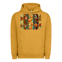 Pigment Peanut Butter fall brushstroke Urban Hoodie - CowGirlArtShop