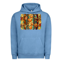 Pigment Pebble Blue fall brushstroke Urban Hoodie - CowGirlArtShop