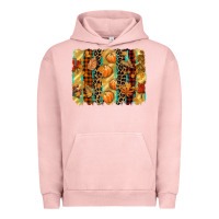 Pigment Salmon fall brushstroke Urban Hoodie - CowGirlArtShop