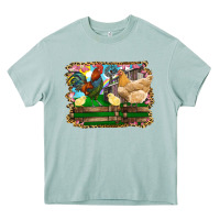Arona Happy easter rooster chicken and chick Heavy Core Tee - RanaPortraitStore