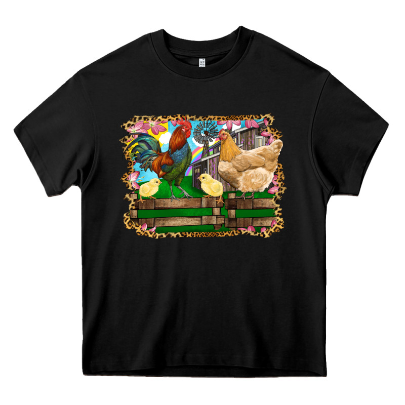 Happy Easter Rooster Chicken And Chick Heavy Core Tee by RanaPortraitStore | Teevron