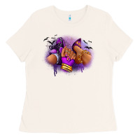 Bone Halloween sneaker and heel afro woman Ladies Tee - RanaPortraitStore