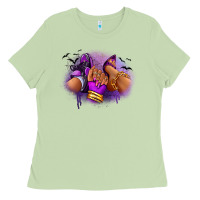 Matcha Halloween sneaker and heel afro woman Ladies Tee - RanaPortraitStore