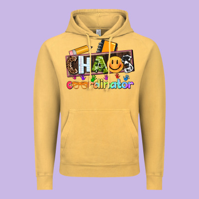 Teacher Chaos Coordinator Vintage Hoodie Designed By Adodesignshop
