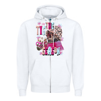 White tis the season winter skull Zipper Hoodie - NancyCooperArtShop