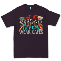Plum not all superheroes wear capes with books Premium Tee - texasbilliewilder