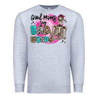 Heather Grey good moms say bad words Premium Sweatshirt - Artiststas
