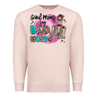 Pale Pink good moms say bad words Premium Sweatshirt - Artiststas